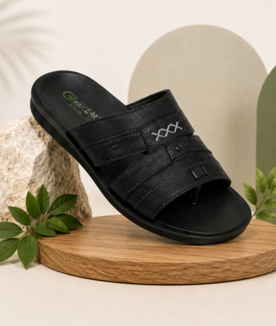 Men's Sandal - Black Stitch